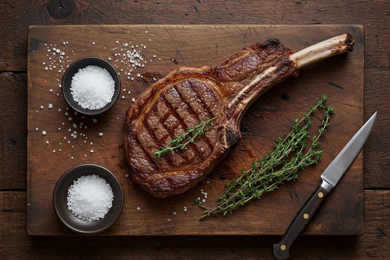 The Perfect Seared Ribeye at 700F — AI-generated food photo